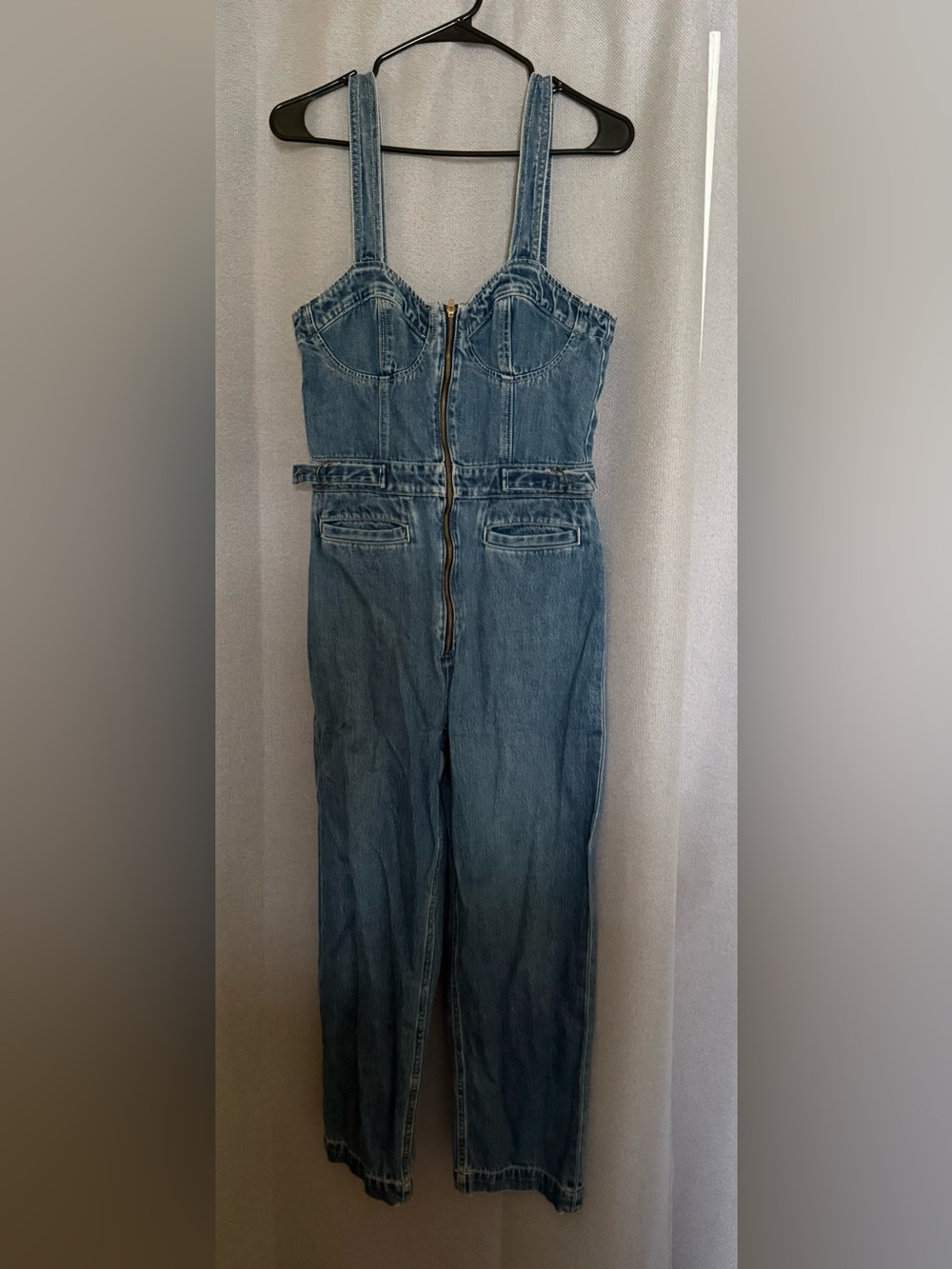 Etica Denim Bustier Jumpsuit